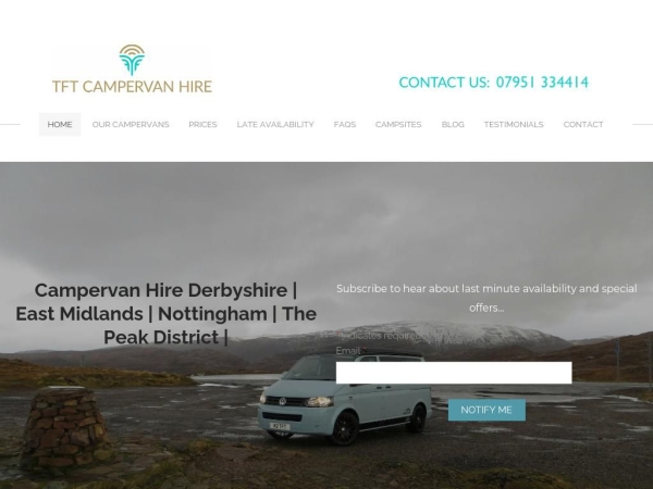tftcampervanhire.com